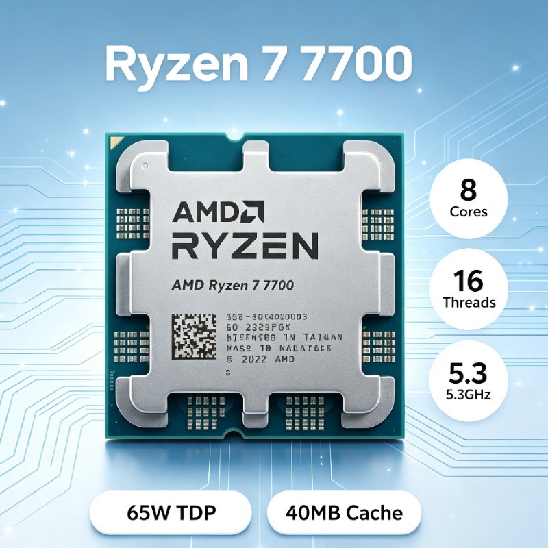 Amd Cpu Ryzen 7 - AM5 Slot Gaming Desktop CPU AMD