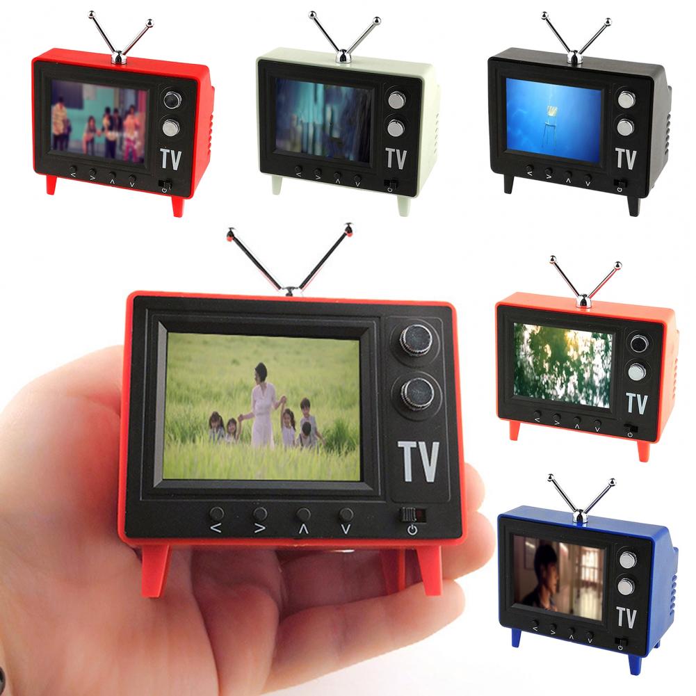 Retro Gaming Tv - Mini Cartoon TV, Type-C Rechargeable Mini