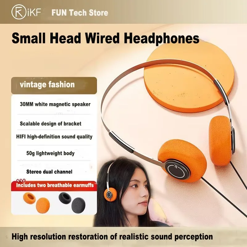 Retro Gaming Kc - Retro Wired Headphones 30MM Speaker HIFI