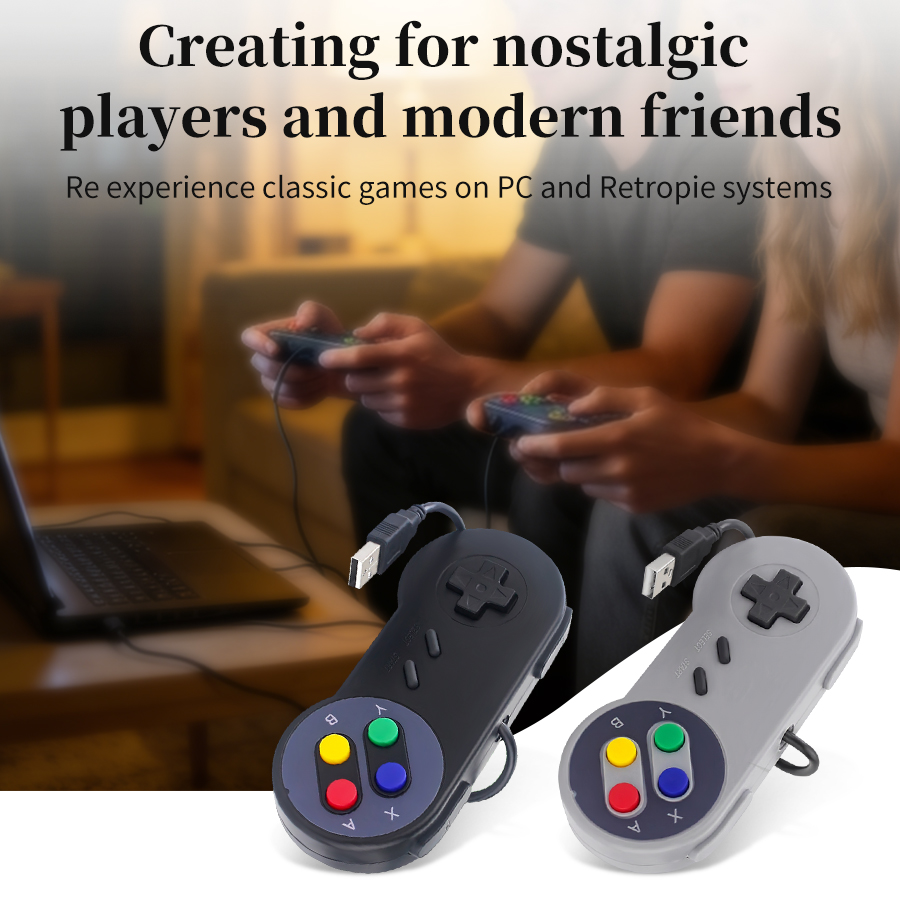 Retro Gaming Windows - USB Retro Gamepad for PC NESPi