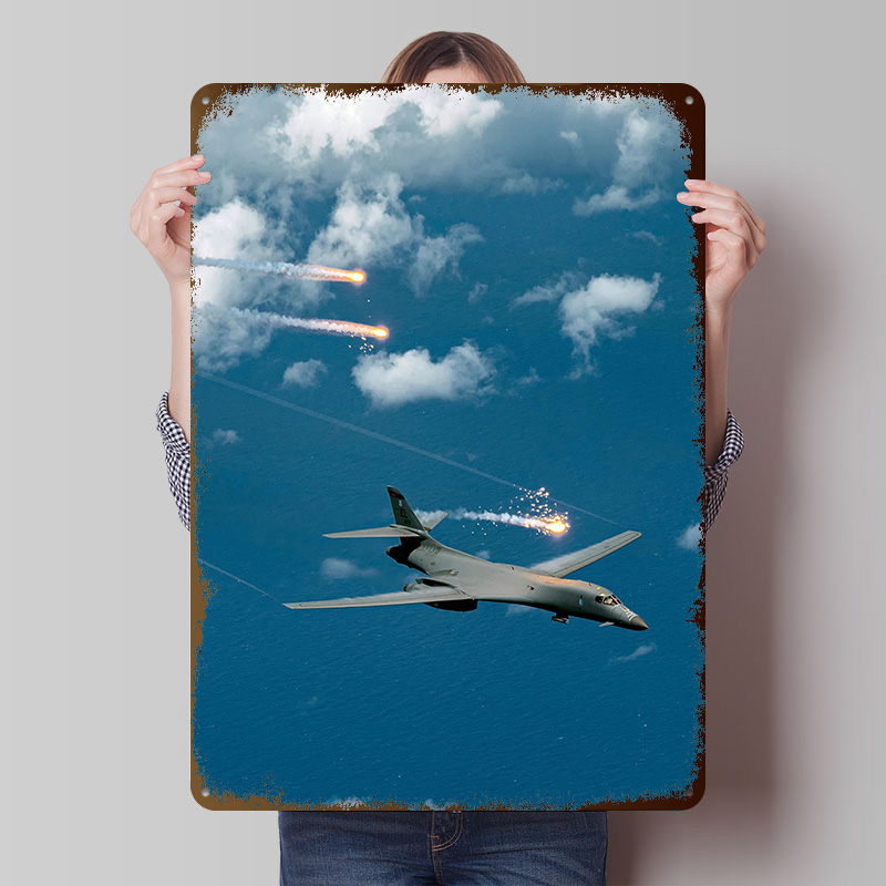 Retro Poster Gaming - Flares Metal Poster Custom Wall Art