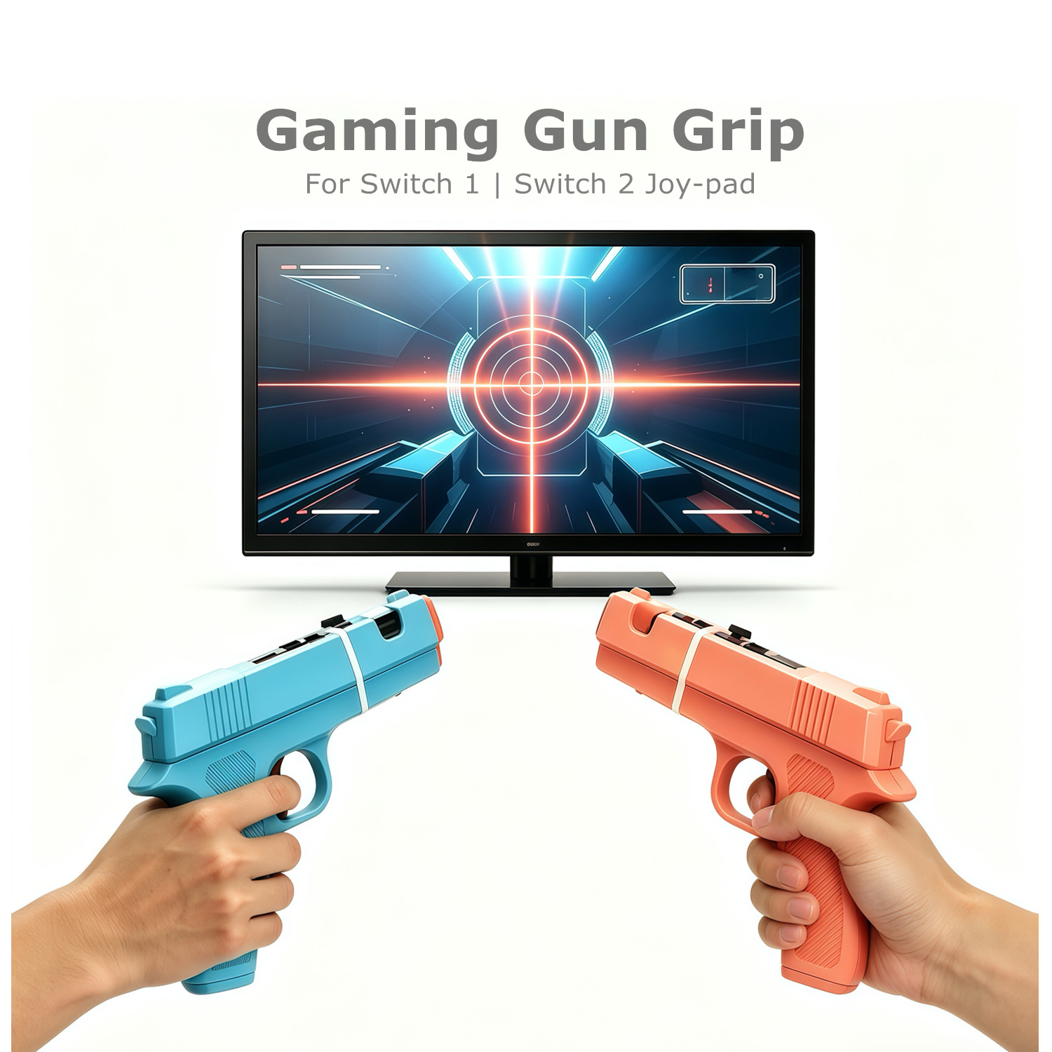 Retro Gaming Gun - Shooting Game Gun Controller Grip for