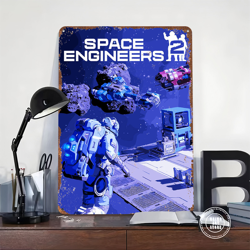Space Engineers 2 Game Cover A - Retro Poster Gaming review and price