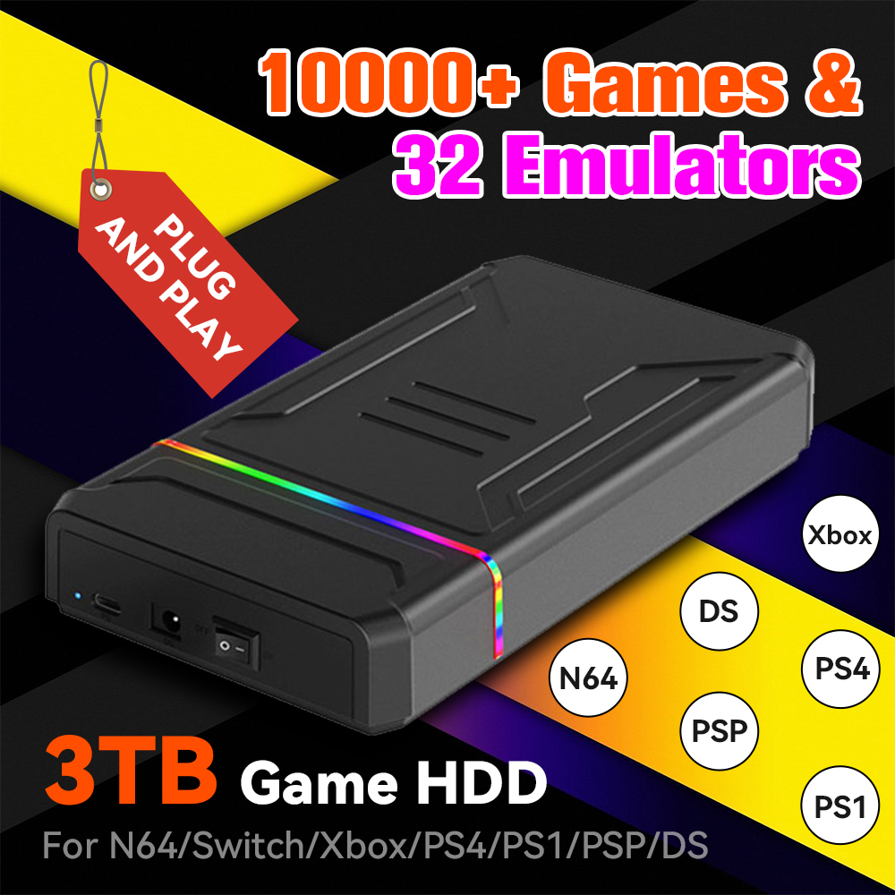 3TB External Retro Game HDD Em - Retro Gaming Hard Drive review and price