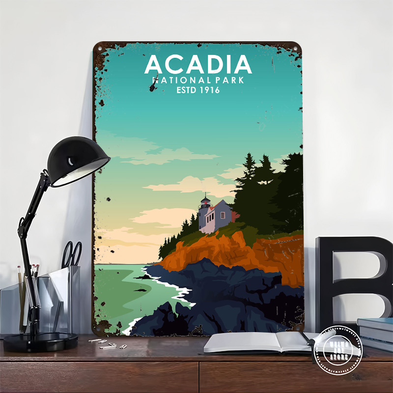 Acadia National Park Printing  - Retro Poster Gaming review and price