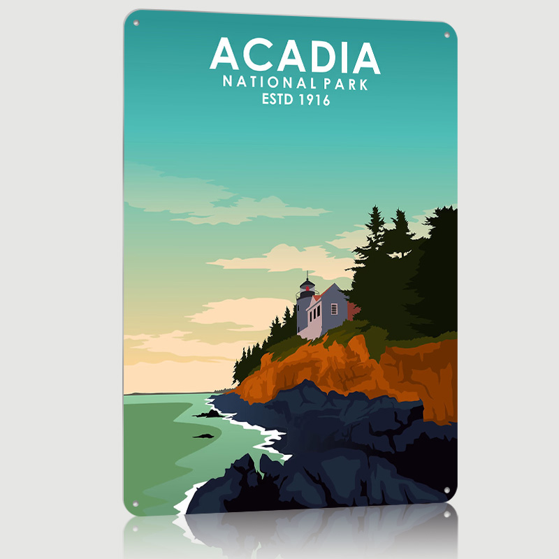 Acadia National Park Printing  - Retro Poster Gaming review and price
