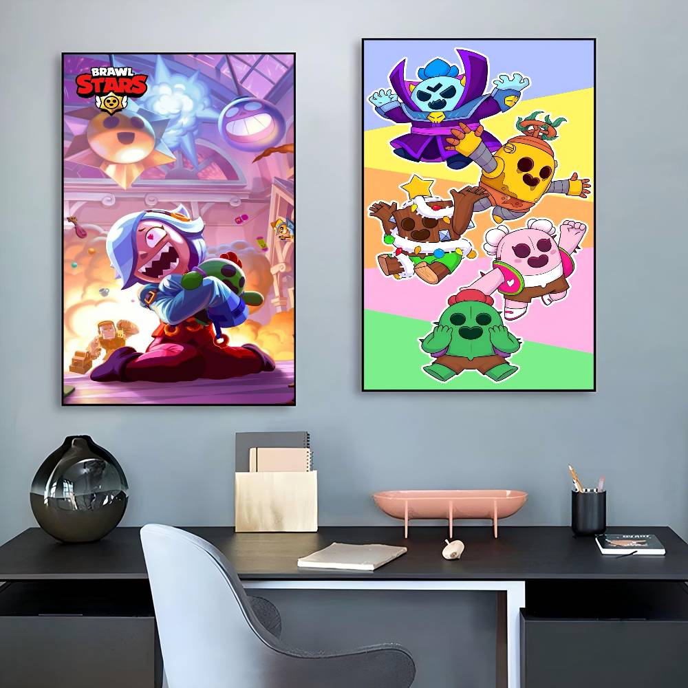 Anime Game Brawl Stars Movie S - Retro Poster Gaming review and price