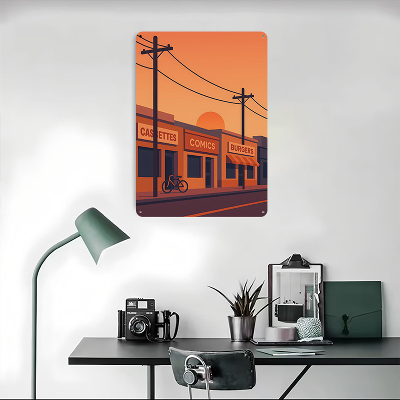 Sunset Street With Shops and B - Retro Gaming Shops review and price