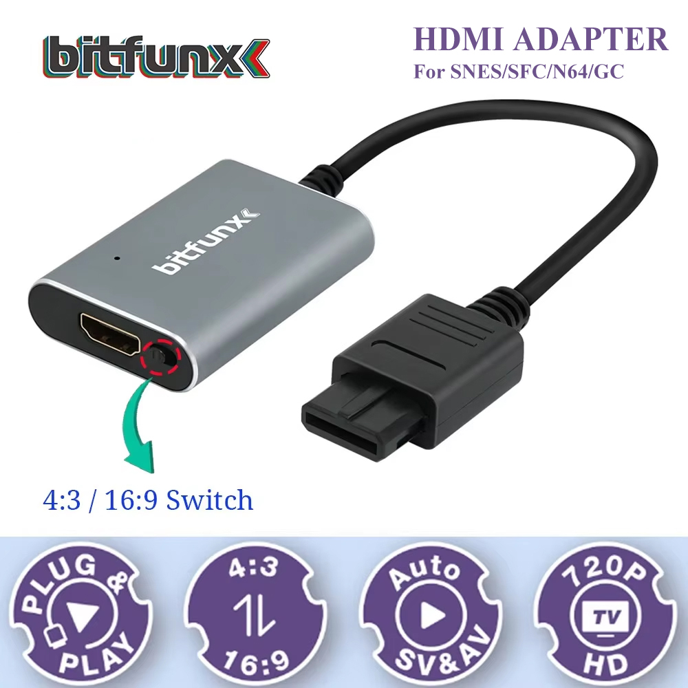 Bitfunx 720P Svideo / AV To HD - Retro Gaming Box review and price