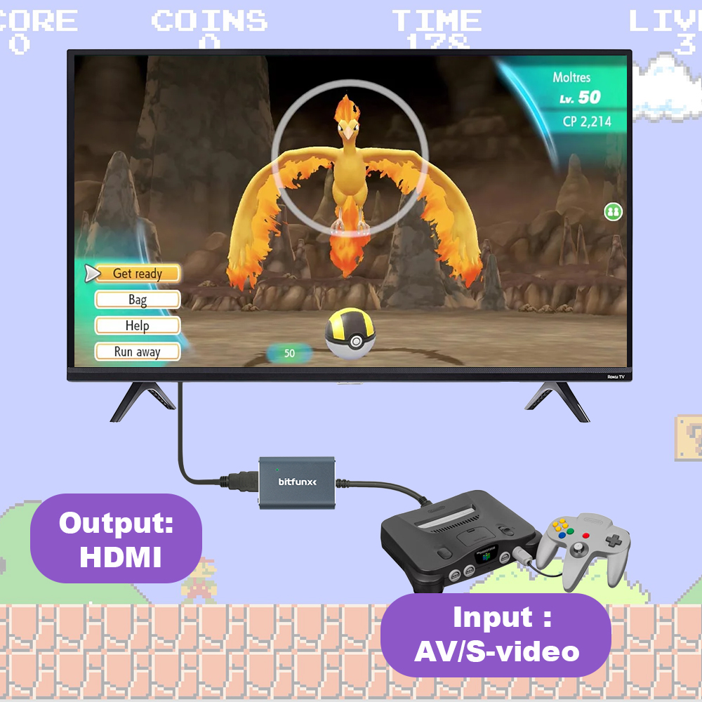 Bitfunx 720P Svideo / AV To HD - Retro Gaming Box review and price