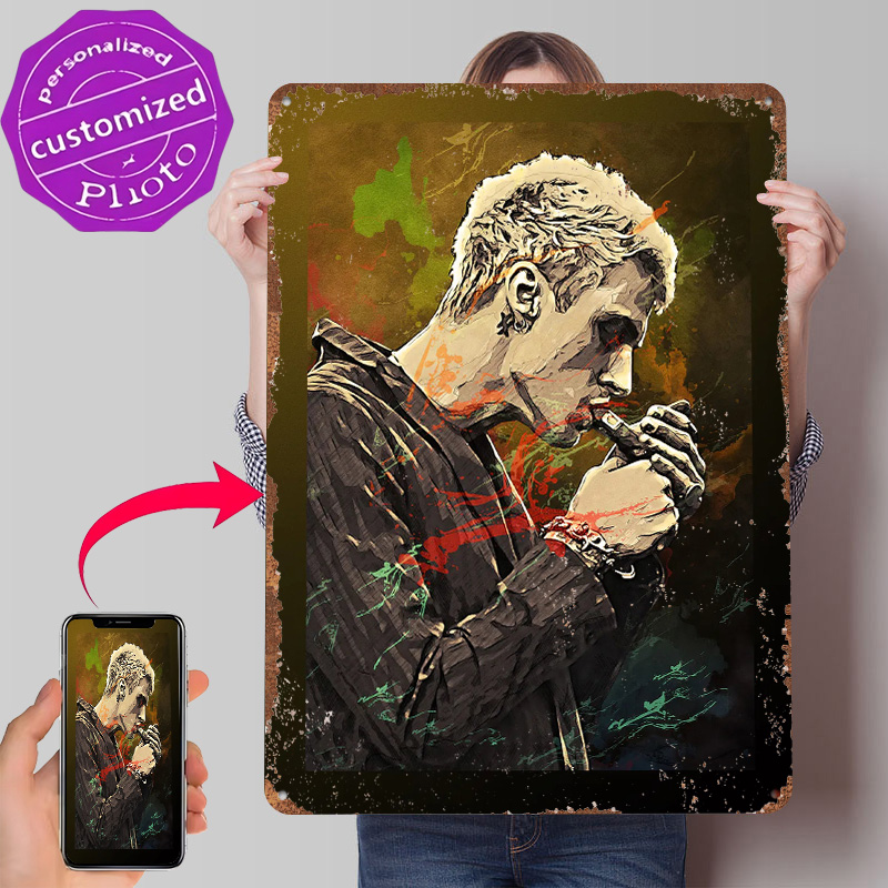 Machine Gun Kelly Tin Poster C - Retro Gaming Gun review and price