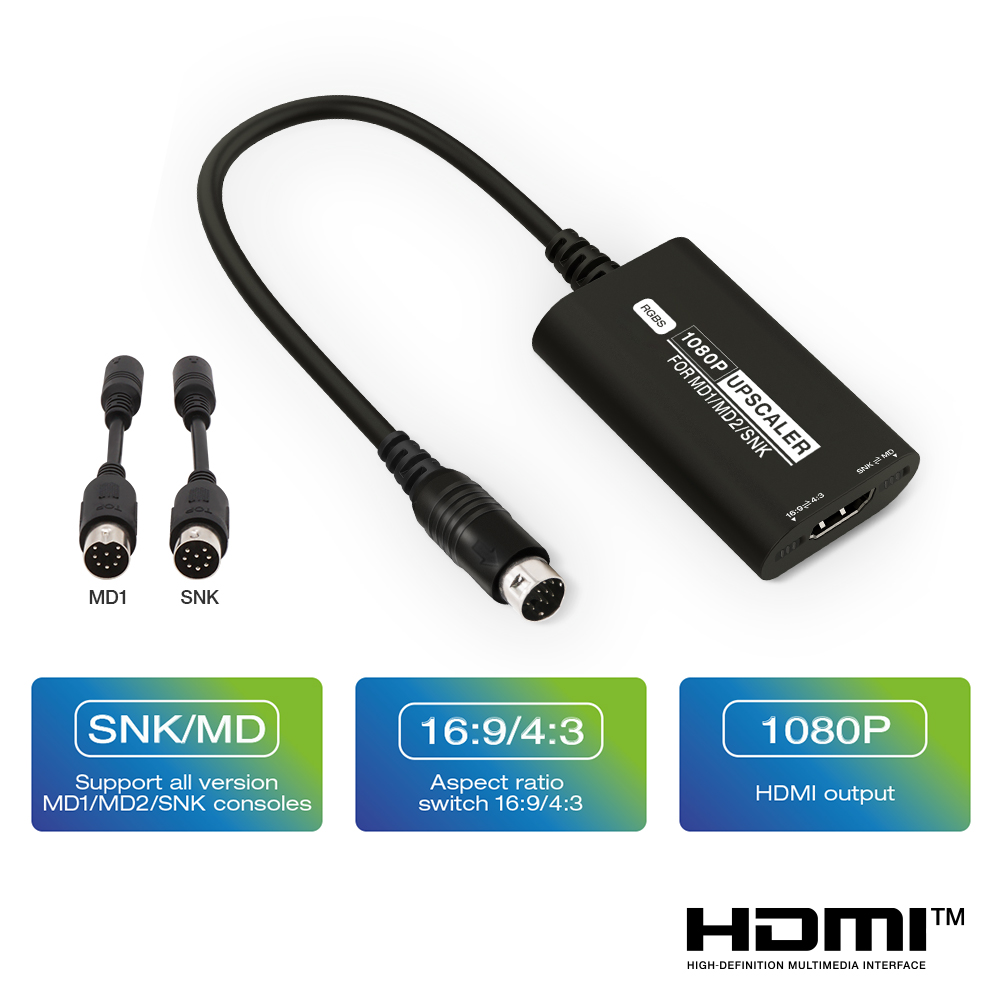 RGBS Upscaler For SEGA MD1 MD2 - Retro Gaming Hard Drive review and price