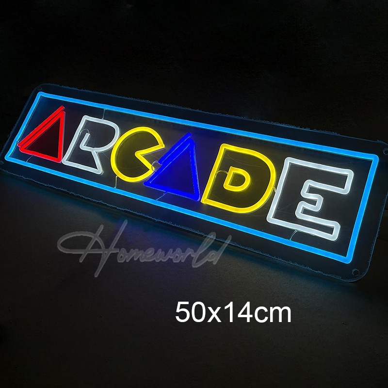 Arcade Neon Sign LED Game Room - Retro Gaming Projector review and price