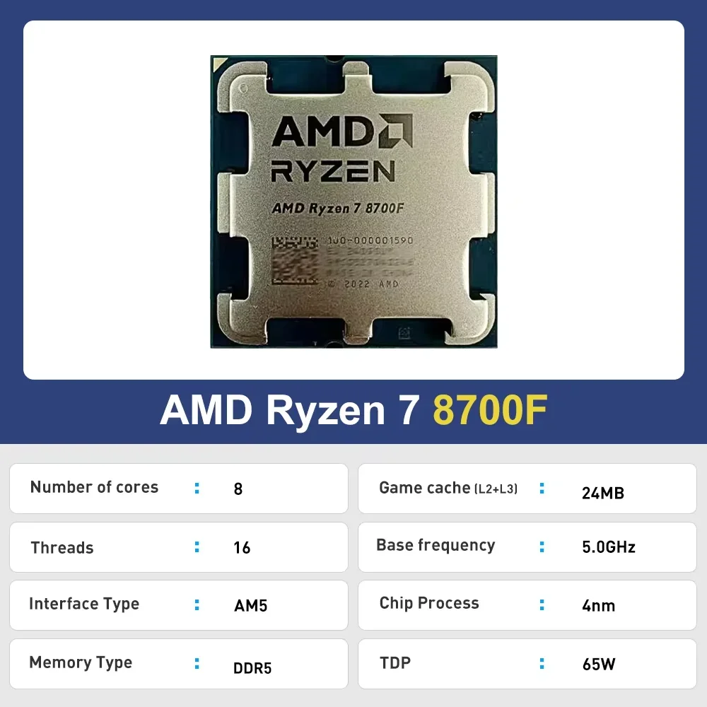 AMD Ryzen 7 8700F R7 8700F CPU - Amd Cpu Ryzen 7 review and price