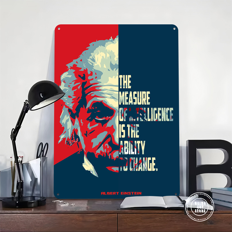 Albert Einstein Quotes Tinplat - Retro Poster Gaming review and price