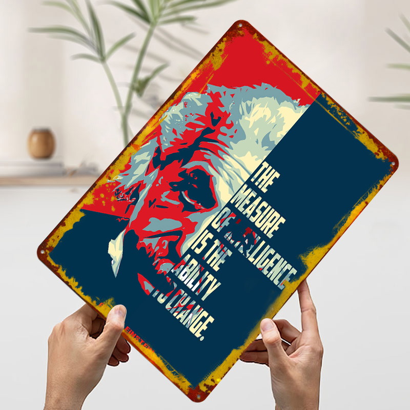 Albert Einstein Quotes Tinplat - Retro Poster Gaming review and price
