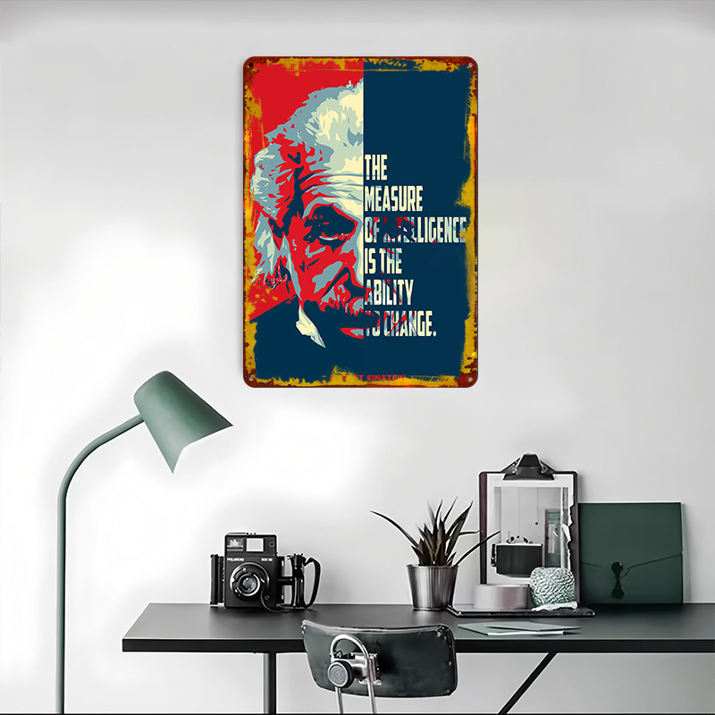 Albert Einstein Quotes Tinplat - Retro Poster Gaming review and price