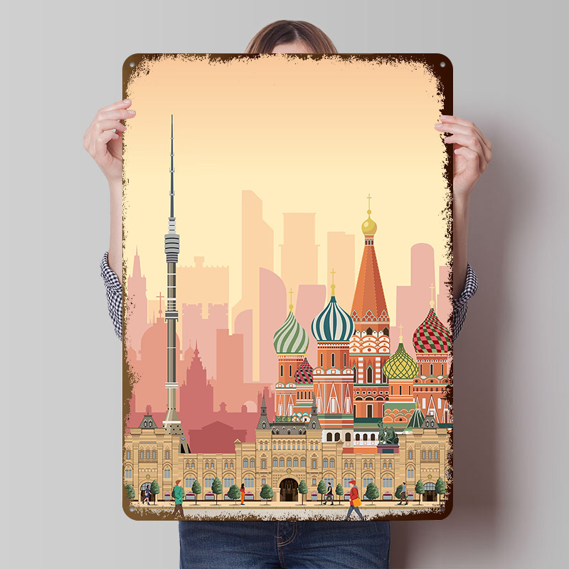 Moscow Travel Print Printed Po - Retro Poster Gaming review and price