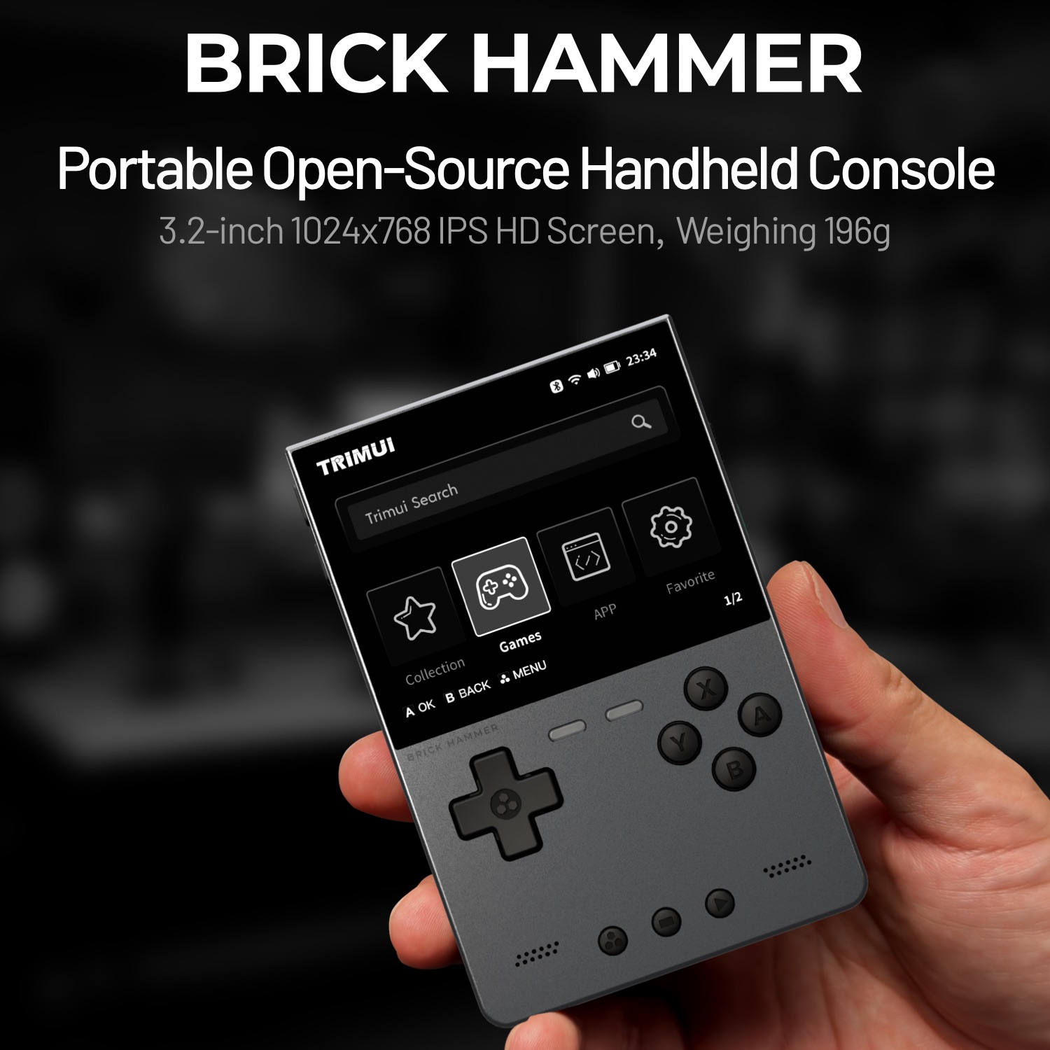 TRIMUI BRICK HAMMER Retro Hand - Retro Gaming Device Handheld review and price
