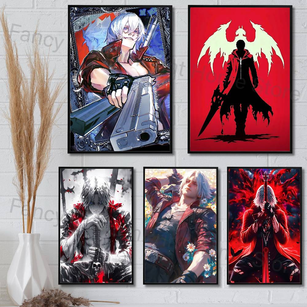 D-Devil May C-Cry Game Poster  - Retro Poster Gaming review and price