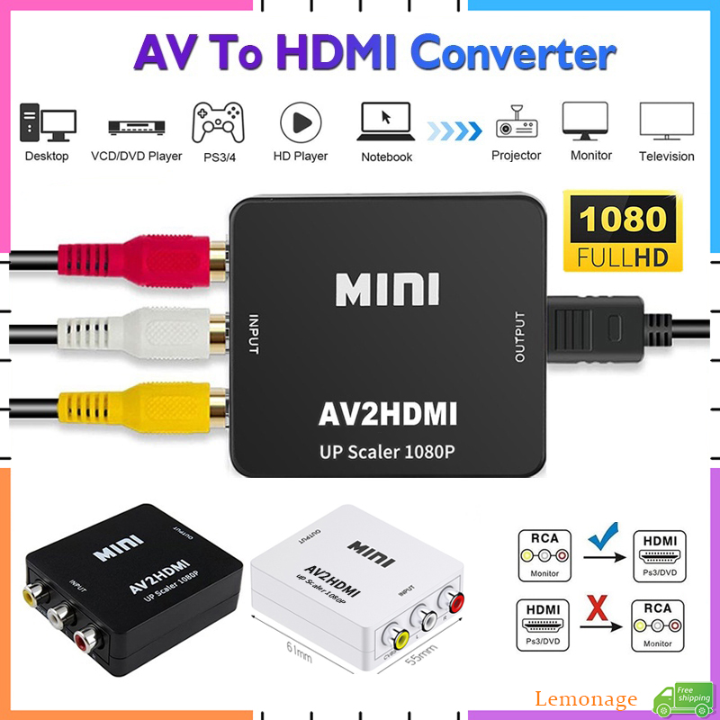 AV RCA to HDMI Converter 1080P - Retro Gaming With Projector review and price