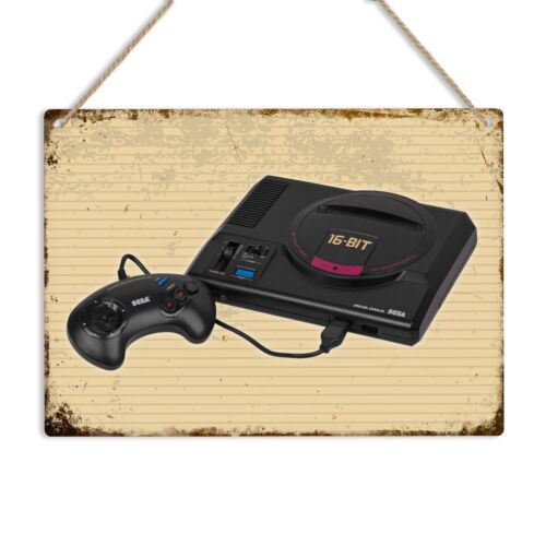 Mega Drive Retro Gaming Consol - Retro Poster Gaming review and price