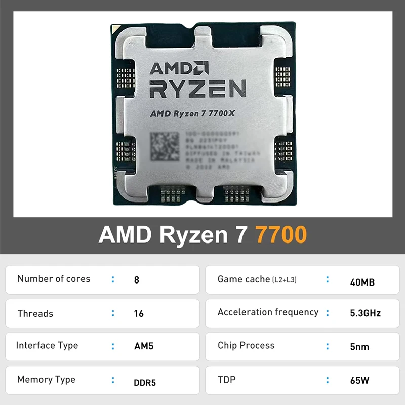 AMD Ryzen 7 7700 8-Core 16-Thr - Amd Cpu Ryzen 7 review and price