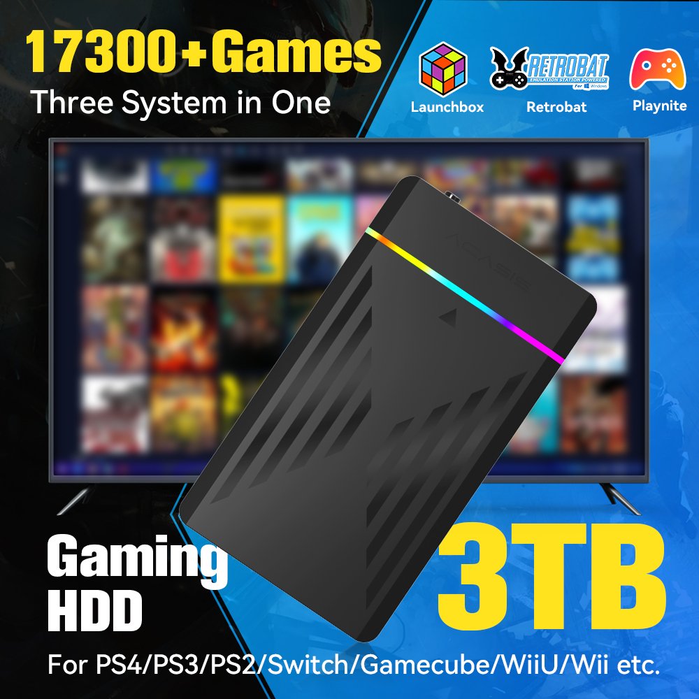 3TB Portable Gaming HDD Launch - Retro Gaming Mini Pc review and price